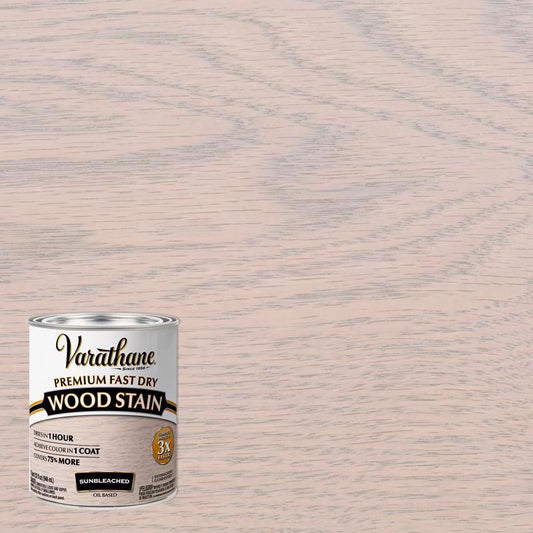 Varathane Premium Fast Dry Semi-Transparent Sunbleached Wood Stain 1 qt. (Pack of 2)