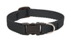 Lupine Pet Basic Solids Black Black Nylon Dog Collar