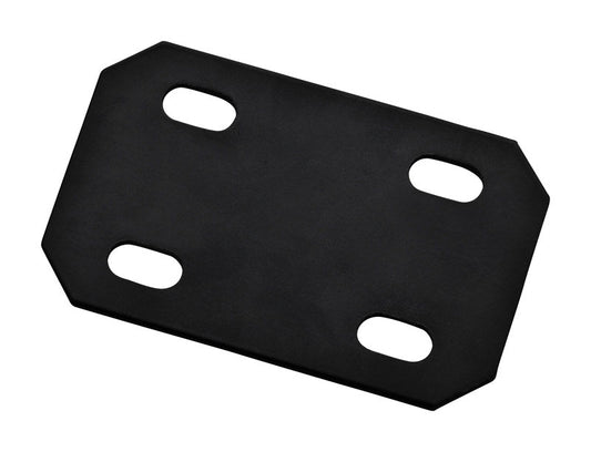 National Hardware 4.7 in. H X 3 in. W X 0.125 in. D Black Carbon Steel Flat Mending Plate