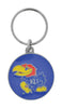 Hillman University of Kansas Metal Silver Decorative Key Chain (Pack of 3).