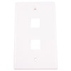 Monster Just Hook It Up White 2 gang Plastic Keystone Wall Plate 1 pk