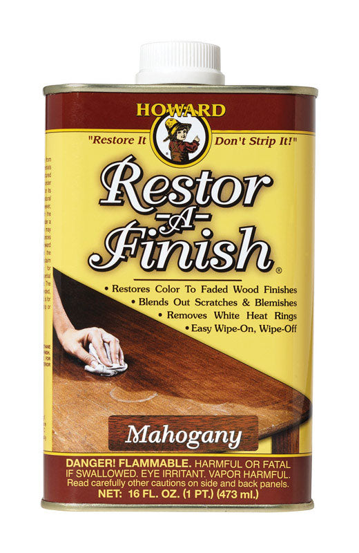 Howard Restor-A-Finish Semi-Transparent Mahogany Oil-Based Wood Restorer 1 pt