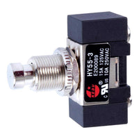 Jandorf 15 amps Single Pole Push Button Power Tool Switch Black/Silver 1 pk - Deal of The Week