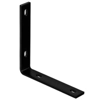 Hampton 8-1/4 in. H X 1-1/2 in. W X 1/4 in. D Black Steel Inside L Corner Brace (Pack of 5)