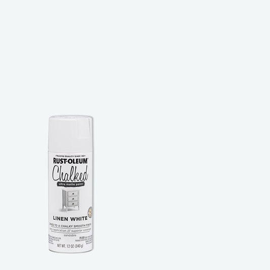 Rustoleum 302591 12 Oz Linen White Chalked Ultra Matte Spray Paint (Pack of 6)