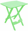 Adams QuikFold Rectangular Summer Green Polyresin Contemporary Folding Side Table
