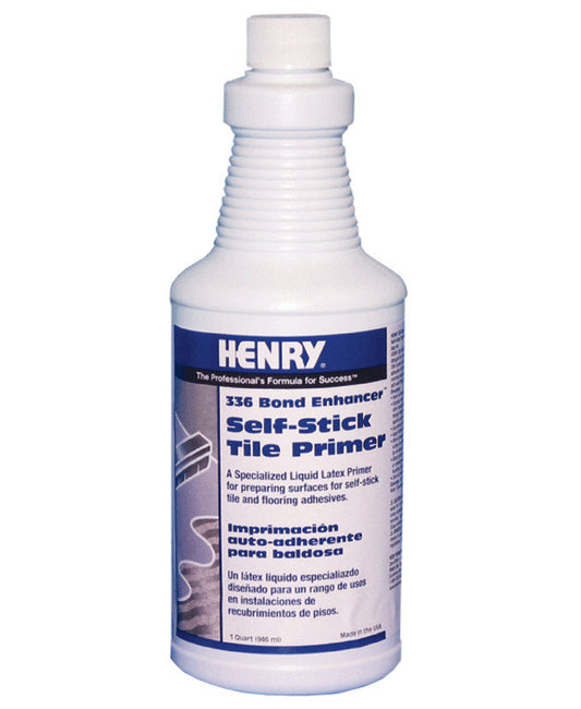 Henry 336 Bond Enhancer Indoor/Outdoor White High Strength Self-Stick Tile Primer Liquid 1 qt.
