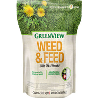 GreenView Weed and Feed Lawn Fertilizer 27-0-4 Covers 2500 sq ft 7 lb