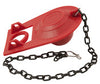 PlumbCraft Toilet Flapper Red For Universal