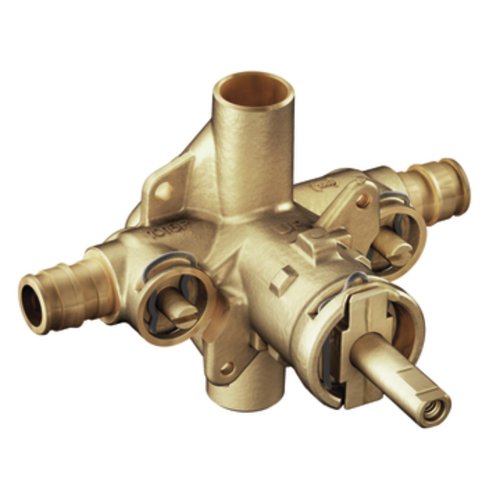 1/2" Posi-Temp(R) brass rough in valve includes stops