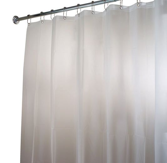 InterDesign 72 in. H x 84 in. W Frosted Eva Shower Curtain Liner Vinyl (Pack of 4)