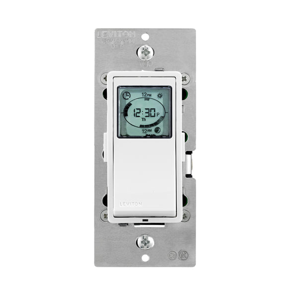 Leviton Decora Indoor Timer 120 V White - Open Box