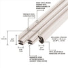 M-D Building Products White Magnet/Vinyl Kerf Weatherstrip For Doors 36 and 81 in. L X 0.38 in.