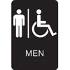 Hy-Ko English Men (Handicap, Braille) Sign Plastic 9 in. H x 6 in. W (Pack of 3)