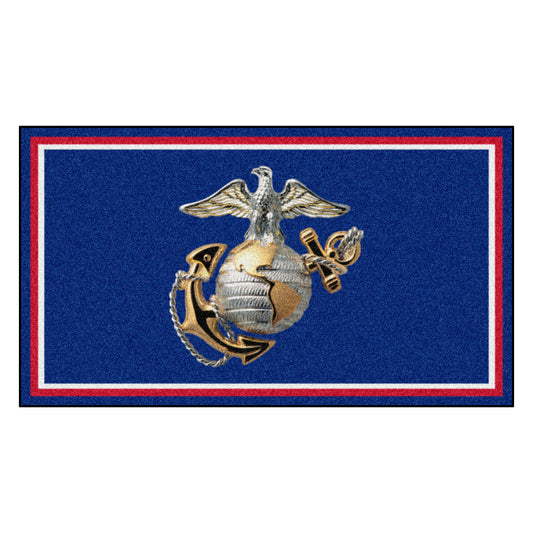 U.S. Marines Navy 3ft. x 5ft. Plush Area Rug