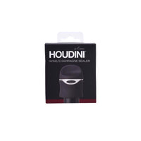 Houdini Black Plastic/Silicone Champagne Sealer - Open Box