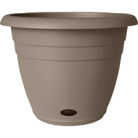 Southern Patio Jackson Self Watering Planter 6.5 in Greige Resin Indoor & Outdoor Plant Pot