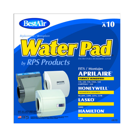 BestAir Replacement Water Pad For Aprilaire 110, 220, 550, 550A, 558; Honeywell HE220A/B, HE225A/B;