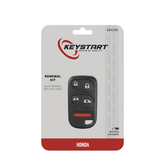 KeyStart Renewal KitAdvanced Remote Automotive Replacement Key CP117 Double For Honda