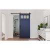 National Hardware Classic 72 in. L Matte Black Steel Barn Door Hanger Kit 1 pc