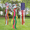 Meadowcreek Multicolored Nylon 38 in. H Flag Wind Spinner (Pack of 18)