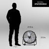 Perfect Aire 29.75 in. H X 24 in. D Drum Fan