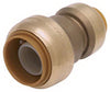 SharkBite 3/8 in. Push X 1/2 in. D Push Brass Reducing Coupling