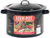 Granite Ware Porcelain Enamel Stew Pot 7.5 qt Black