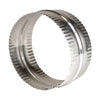 Deflect-O Jordan 3 in. L x 6 in. Dia. Silver/White Aluminum Duct Connector (Pack of 12)