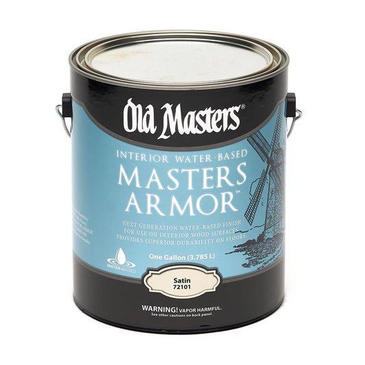 Old Masters Masters Armor Satin Clear Water-Based Floor Finish 1 gal. (Pack of 2)