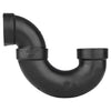 Charlotte Pipe 2 in. Hub X 2 in. D Hub ABS P-Trap
