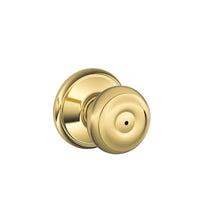 Schlage Georgian Bright Brass Privacy Lockset 1-3/4 in. - Deal of The Week