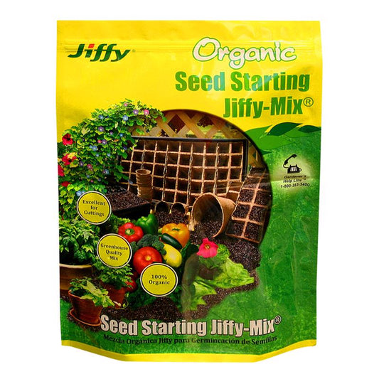 Jiffy Organic Fruit and Vegetable Seed Starting Mix 10 qt