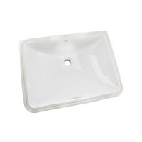 TOTO® 20" Rectangular Undermount Bathroom Sink with CEFIONTECT, Cotton White - LT1535G#01
