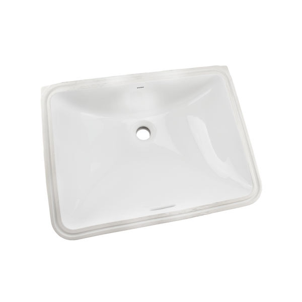 Lavabo rectangular bajo encimera TOTO® de 20" con CEFIONTECT, blanco algodón - LT1535G#01