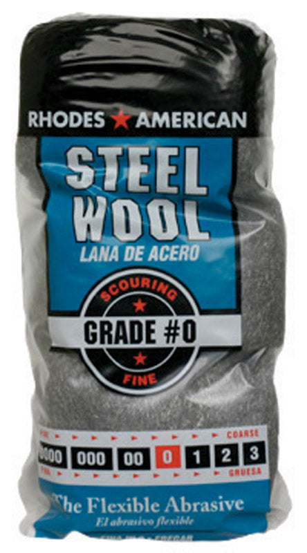 Rhodes American 0 Grade Fine Steel Wool Pad 12 pk (Pack of 6)