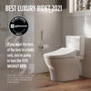 TOTO® WASHLET® K300 Electronic Bidet Toilet Seat with Instantaneous Water Heating, PREMIST and EWATER+ Wand Cleaning, Elongated, Cotton White - SW3036R#01