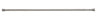 iDesign Shower Curtain Rod 87 in. L Satin Brushed Silver