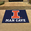 University of Illinois Man Cave Rug - 34 in. x 42.5 in.