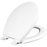 Mayfair Slow Close Round White Molded Wood Toilet Seat - Deal of The Week