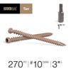 Deck Plus No. 10  x 3 in. L Star Flat Head Composite Deck Screws 5 lb.