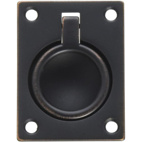 0394.112 1-7/8" x 2-1/2" Flush Ring Pull - Venetian Bronze