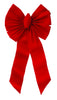 Holiday Trims Red Velvet 14 in. Christmas Bow (Pack of 12)