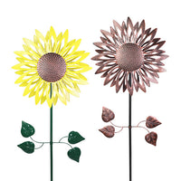 Exhart Assorted Metal 84 in. H Kinetic Sunflower Outdoor Garden Stake (Pack of 6)