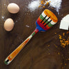 Totally Bamboo Baltique Multicolored Birch Wood Slotted Spatula