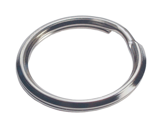 Hillman 1-1/4 in. D Tempered Steel Silver Split Rings/Cable Rings Key Ring (Pack of 50).