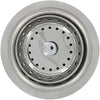 PlumbCraft 3-1/2 in. D Stainless Steel Basket Strainer Assembly Silver