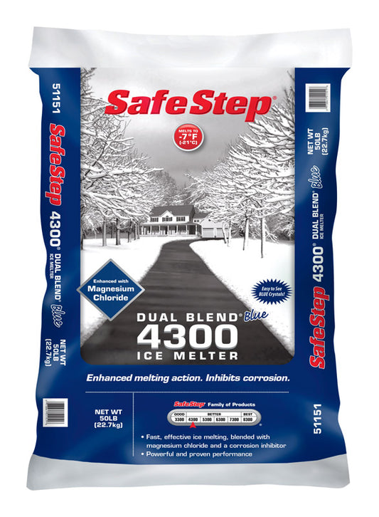 Safe Step Dual Blend 4300 Magnesium Chloride/Sodium Chloride Pet Friendly Pellet Ice Melt 50 lb