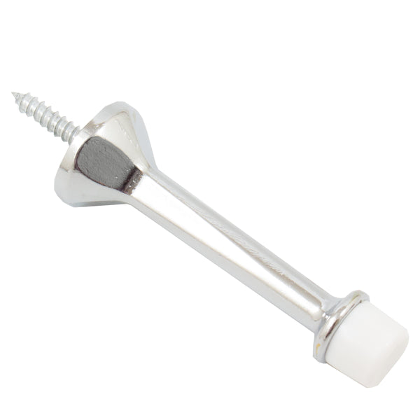 Heavy-Duty Solid Aluminum Door Stop, 3 Inches, Polished Chrome by Stone Harbor Hardware