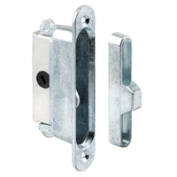 Prime-Line Wood Tone Aluminum Indoor and Outdoor Door Lock Keeper - Open Box